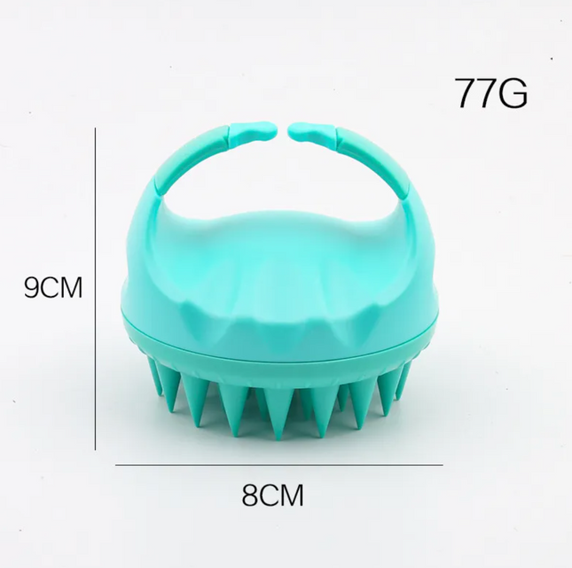 Adult shampoo massager made of soft silicone and ABS for gentle scalp cleansing and improved blood circulation