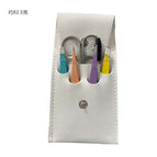 Color set of 6 pieces (including leather bag)