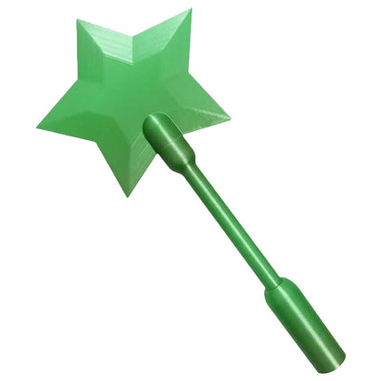 Star-shaped 3D printed tap to pay magic wand with built-in NFC chip in pink color
