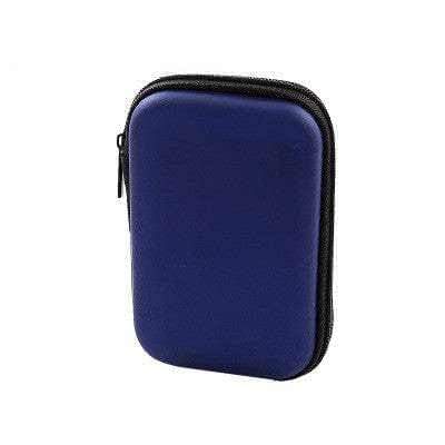 Digital shockproof storage bag for USB drives and headphones in multiple colors with zipper closure