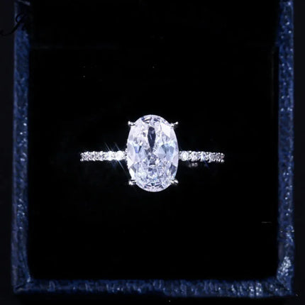 Zircon Platinum Engagement Ring