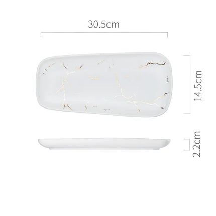 Nordic Style Fish Plate - Creative Ceramic Dish